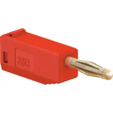 2 mm plug, solder connection, 0.5 mm², red, 22.2616-22