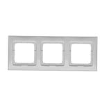 Double button for switches and push buttons, Bronze matt, metalic
