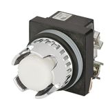 Push-button, full guard, illuminated, momentary, white, led BA9S 24V, N.O.+N.C.