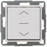 HK07 – shutter/blind switch with center position, complete device, colour: pure white