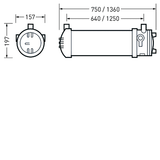 Weather-proof luminaires Kratex Diffuser Yellow ETDD 40W 5000lm Lambertian (L) IP66 IK05 3 SDCM 7780251