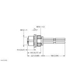 M12 Power Receptacle Front-mounted   FK54PL-0.5/M16