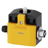Basic switch without actuator head, plastic enclosure, M12 plug, ASIsafe