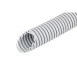 Flexibele kunststof buis; Materiaal:; speciale kunststof lichtgrijs;