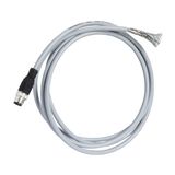 PRE WIRED CONNECT PUR 4W M12 FEMALE ELB STAINLESS NUT 5M HFREE (CT à 2