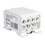Distribution Block DB18A-SZ (gray), 315A, insert: Tin-plated Aluminum (AL6060)
