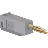 2 mm plug, solder connection, 0.5 mm², gray, 22.2616-28