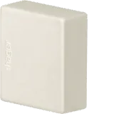 Cut-laminating PVC end piece to cable duct LF 15x15mm cream white