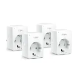 TP-LINK – TAPO P100(4-PACK) – Tapo P100 – Mini Smart Wi-Fi Socket, 4-Pack