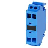 Support terminal, blue, spring-type terminal, for floor mounting