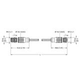 Industrial Ethernet Cable Connection Cable   RSSD-RKSD-4422-1M