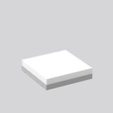 Replacement glass, moulded glass L 300 B 300 H 67 colour: white