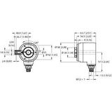Absolute Rotary Encoder - Multiturn Industrial Line   REM-104H12T-3C13S12M-H1181