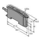 Photoelectric Sensor Photoelectric Sensor for Plastic Fibers   D10BFPG