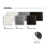 SINGLE FRAME MATTE WHITE/CHROME