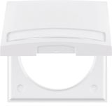 Integro Flow-Frame, 1-Gang, Hinged Cover and Labelling Field Polar Whi