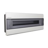 Flush-mounted distribution board SRp-24/1, N+PE (1x24) IP40, transparent door