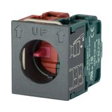 Contact block N.O.+N.C. with flange