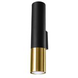 LOOPEZ WALL LAMP BLACK/GOLD GU10 2X40W IP20