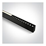 38150C/B/V BLACK 24x SPOTS + DIFFUSER UGR19 40W CCTV PV 230V