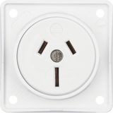 sock. outl. w. earth cont. AUSTRALIA 15 A, screw term, Int. mod. ins.,