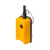 Pendant push-button station, remote control, 1 hole, yellow
