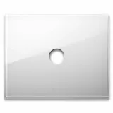 NEW STYLE FR PLATE WHITE GLASS 1CON