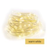 LED Christmas drop chain, 16 m, outdoor and indoor, warm white, timer