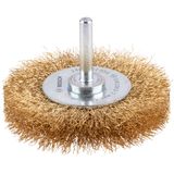 Wire Wheel Crimped 75x0.2 mm brass-coated