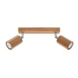 CEILING LAMP ZEKE 2 OAK GU10 2X40W IP20