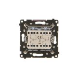 "Light" push button with LED indicator light, (module), 16AX, Screw, anthracite, metalic
