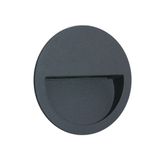 ANTHRACITE WALL RECESSED 3W WW IP65 DARK LIGHT 100-240V