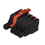 PCB plug-in connector, female plug, 10.16 mm, Number of poles: 4, 180°, PUSH IN with actuator, Clamping range, max. : 16 mm², miscellaneous