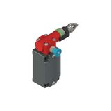 Rope safety switch with reset for emergency stop