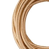 Textile Cable 2C Metallic Champagne 3m