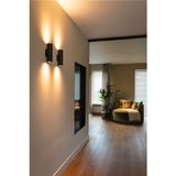 ASTO TUBE, wall-mounted light, cylindrical, GU10, 2x max. 10 W, black