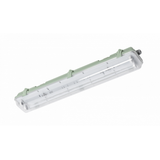 Hermetic luminaire HELIOS BIS, for T8 LED single-sided power supply, G13, IP65, AC220-240V, 2x60cm, ABS/PS