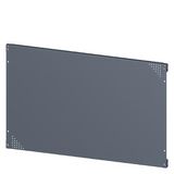 SIVACON, mounting plate, mounting with bracket, perforated, H: 600 mm, W: 1000 mm, zinc-plated The