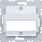 Central plate for RDM double module, A.x/C.x/S.x/B.x/Q.x/K.x matte white