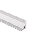 Corner aluminum profile RS2, RD2 16x16mm without diffuser 1m