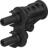 Branch socket, 1.5 kV, 60 A, 2 x MC4-Evo 2 jack to MC4-Evo 2 plug, 32.0196
