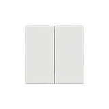 Double button for switches and push buttons, light gray matt