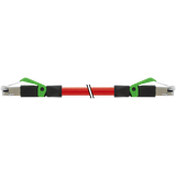 RJ45 male 0° / RJ45 male 0° shielded PUR 2x2xAWG22 shielded  rd 37.0m
