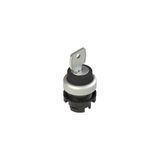 Key selector, 2 positions black with marking