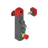 NG series safety switch with lock and integrated control devices, with actuator