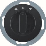 Blind switch 2-prong + center piece, Series R.classic white