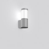 MEGA LATERNE F, 10 W, 460 lm, 830, silver, Sensor Wall luminaires, L 1