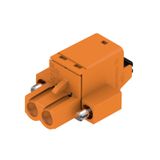 PCB plug-in connector, female plug, 5.08 mm, Number of poles: 2, 180°, PUSH IN with actuator, Clamping range, max. : 3.31 mm², Box