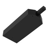 48V TRACK transformer housing incl. end feed right, DALI, black