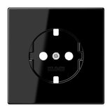 Cover for SCHUKO® sockets, duroplast, LS series, black